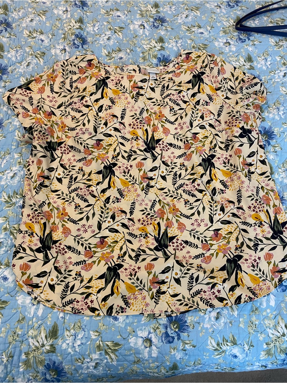 Ava and Viv floral tunic type top 3x